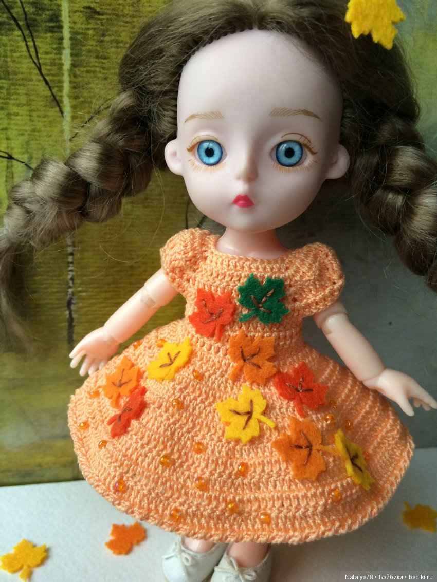 Как я училась вышивать лентами или новые платья для Лидочки Baboliy