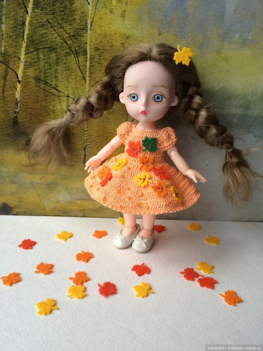 Как я училась вышивать лентами или новые платья для Лидочки Baboliy