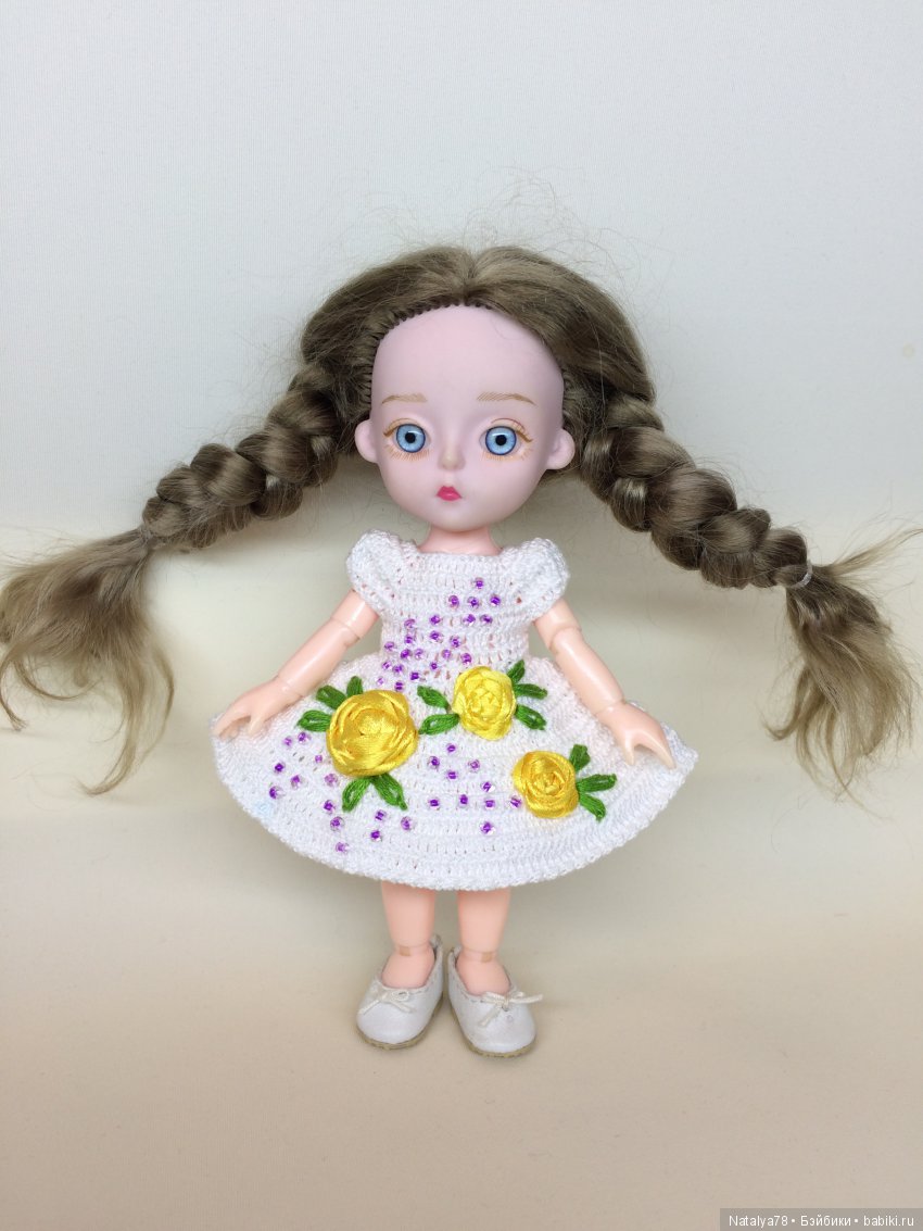 Как я училась вышивать лентами или новые платья для Лидочки Baboliy