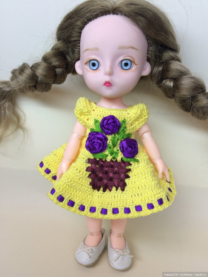 Как я училась вышивать лентами или новые платья для Лидочки Baboliy