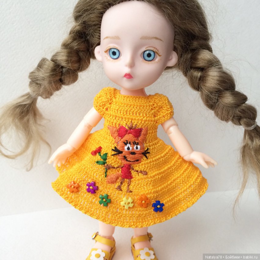 Как я училась вышивать лентами или новые платья для Лидочки Baboliy