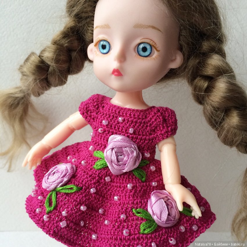 Как я училась вышивать лентами или новые платья для Лидочки Baboliy