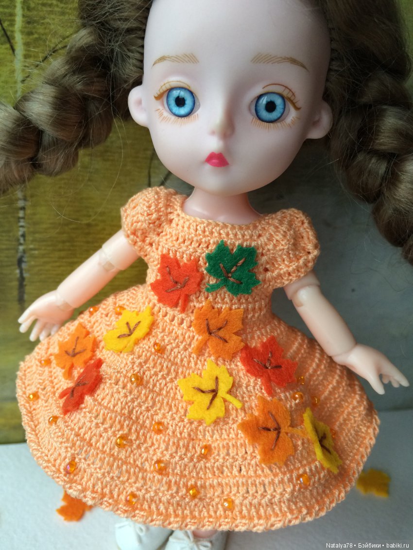 Как я училась вышивать лентами или новые платья для Лидочки Baboliy