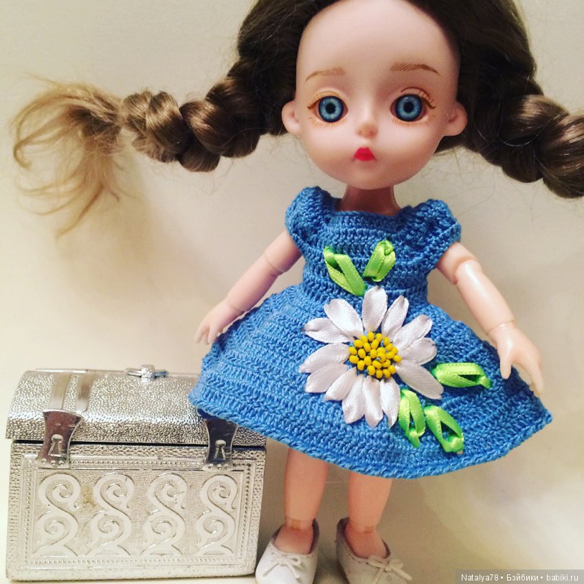 Как я училась вышивать лентами или новые платья для Лидочки Baboliy