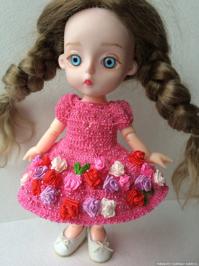 Как я училась вышивать лентами или новые платья для Лидочки Baboliy