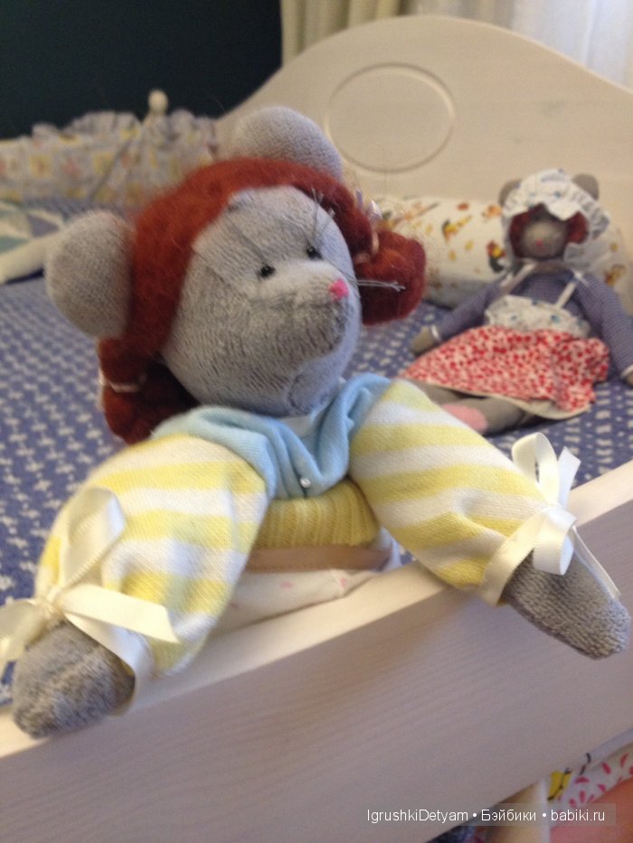 Мыши, зайцы и пр — Текстильные игрушки и примитивы: кофейные (фото 4)