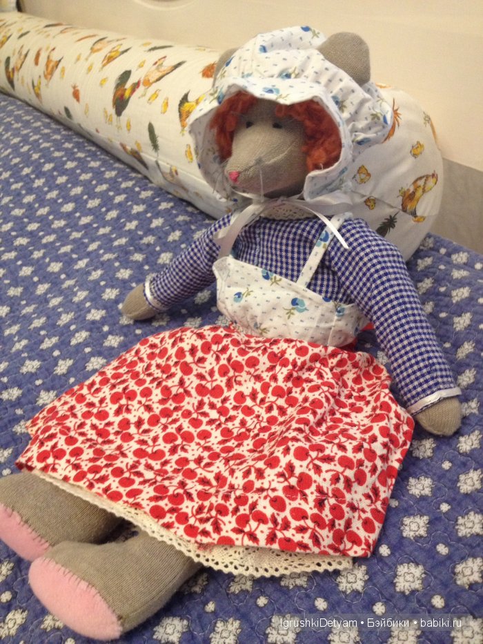 Мыши, зайцы и пр — Текстильные игрушки и примитивы: кофейные (фото 2)