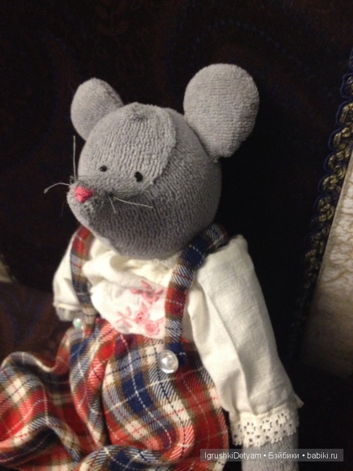 Мыши, зайцы и пр — Текстильные игрушки и примитивы: кофейные (фото 3)