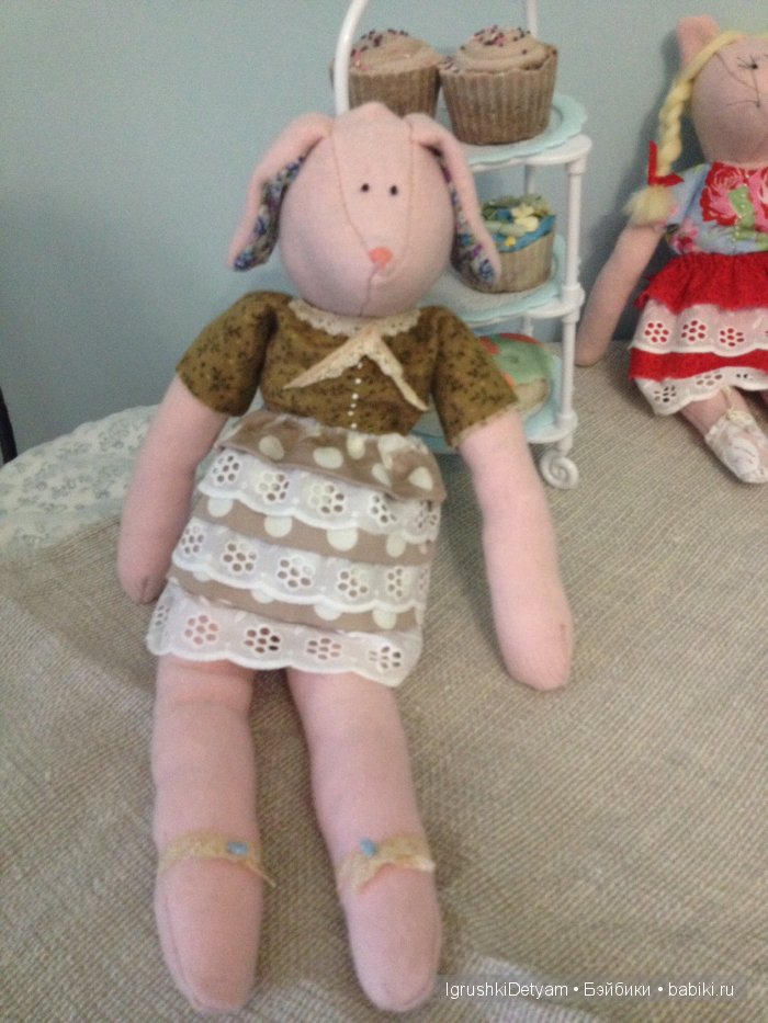 Мыши, зайцы и пр — Текстильные игрушки и примитивы: кофейные (фото 5)