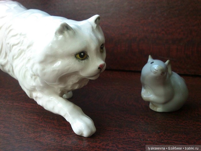 Коты в европейском фарфоре (фото 6)