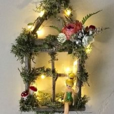 Декоративные окошки из природного материала