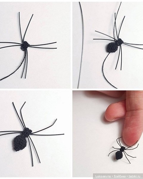 Мини паучки от nansyoops — Авторские украшения и аксессуары для кукол: фото (фото 5)