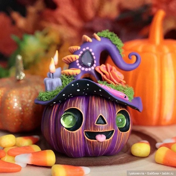 Хэллоуинские няшки — Лепка авторских игрушек и папье (фото 5)