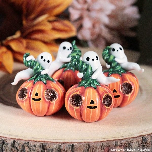Хэллоуинские няшки — Лепка авторских игрушек и папье (фото 4)