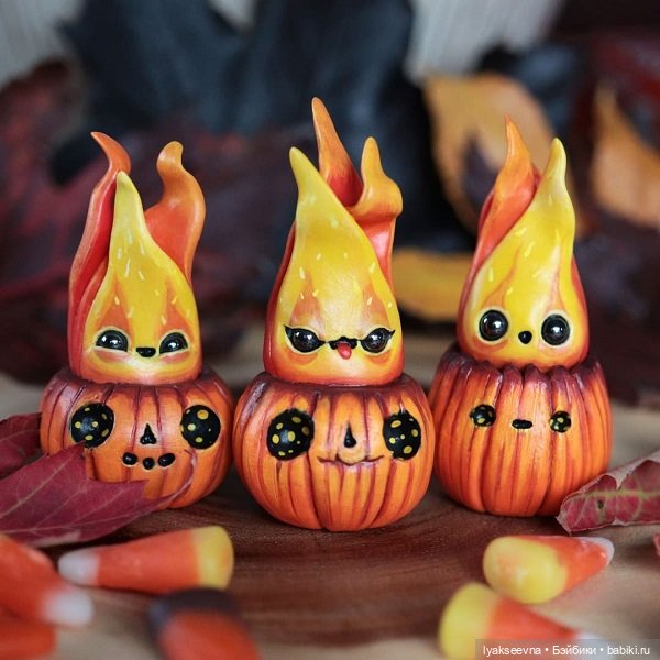 Хэллоуинские няшки — Лепка авторских игрушек и папье (фото 8)
