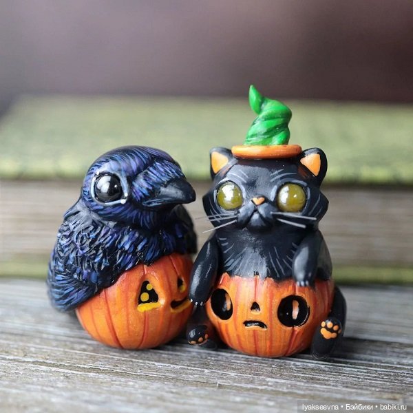 Хэллоуинские няшки — Лепка авторских игрушек и папье (фото 2)
