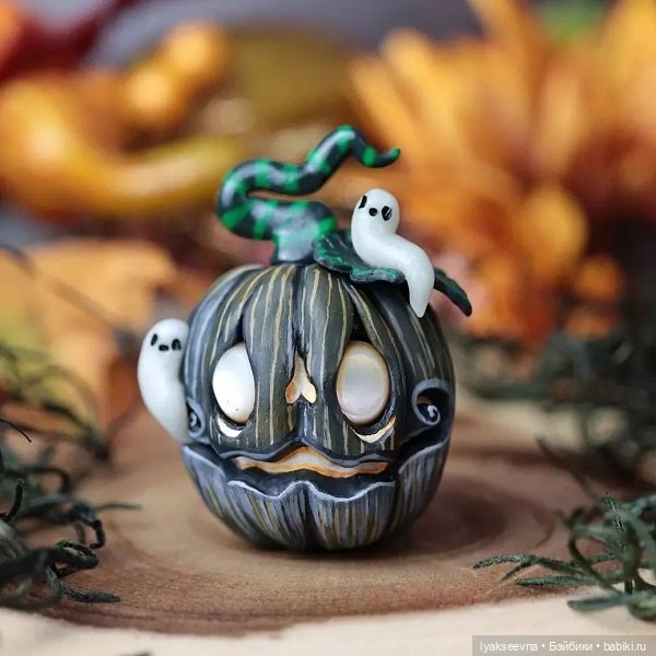 Хэллоуинские няшки — Лепка авторских игрушек и папье (фото 7)