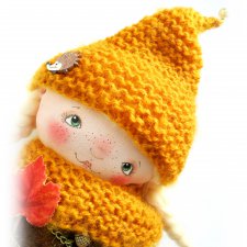 Илви. Дочь лесника. Авторская текстильная куколка Катерины Скачковой