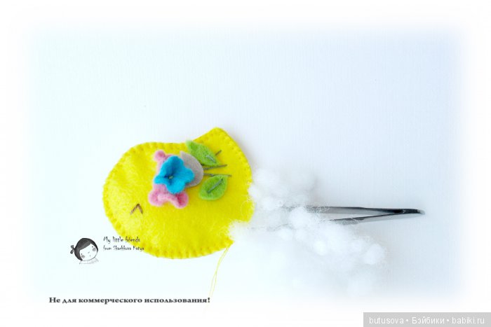 Цыпленок-брошь к Новому 2017 Году. Мастер-класс