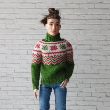 Новогодний свитер для парней формата Кеn