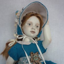 Новогодняя девочка Клара. Авторская кукла