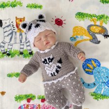 Костюм с енотом для мини малыша