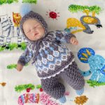 Жаккардовый костюмчик для мини малыша