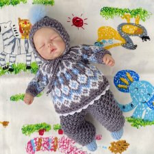 Жаккардовый костюмчик для мини малыша