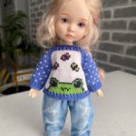 Кофточка для кукол Монст