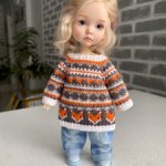 Кофточка с лисичками для Монст