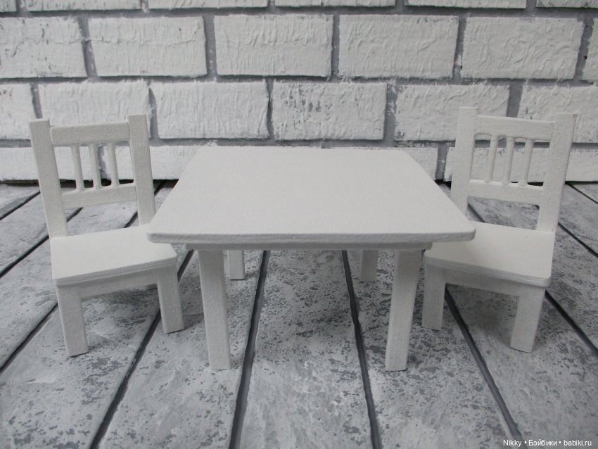 МК столик и стульчики для баболиков (фото 7)