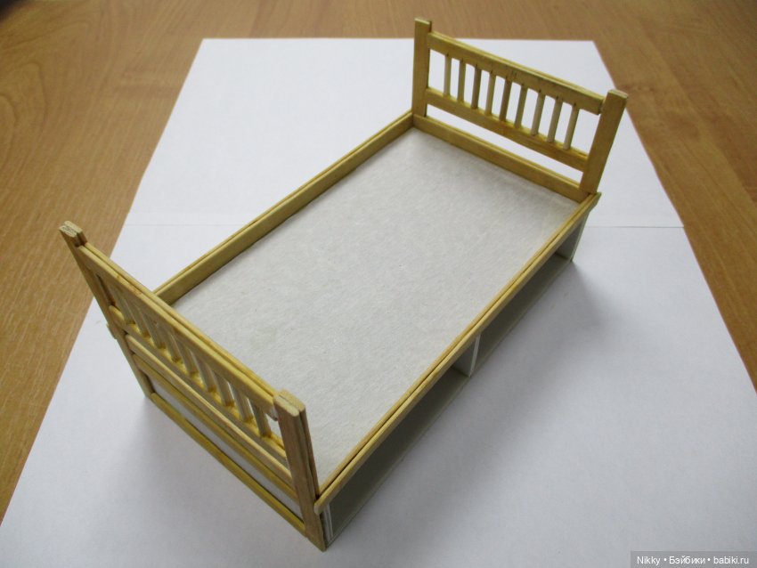 МК кроватки для кукол 16 см