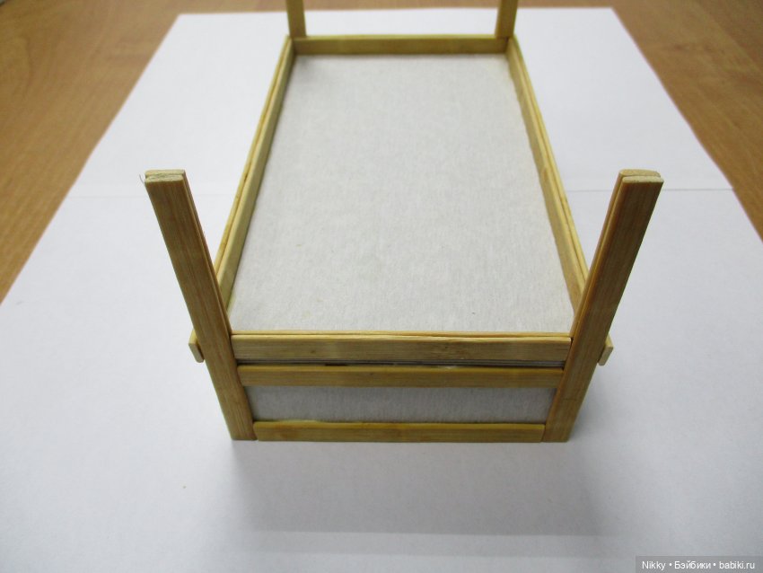 МК кроватки для кукол 16 см (фото 9)