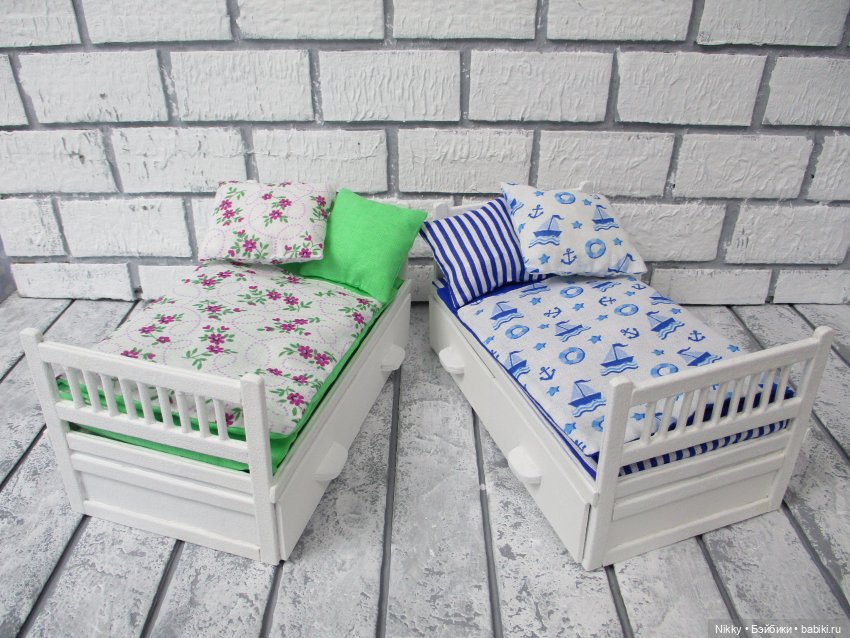 МК кроватки для кукол 16 см