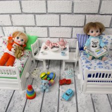 МК кроватки для кукол 16 см