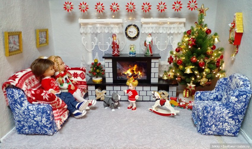 Камин для кукол — Кукольная мебель своими руками: МК