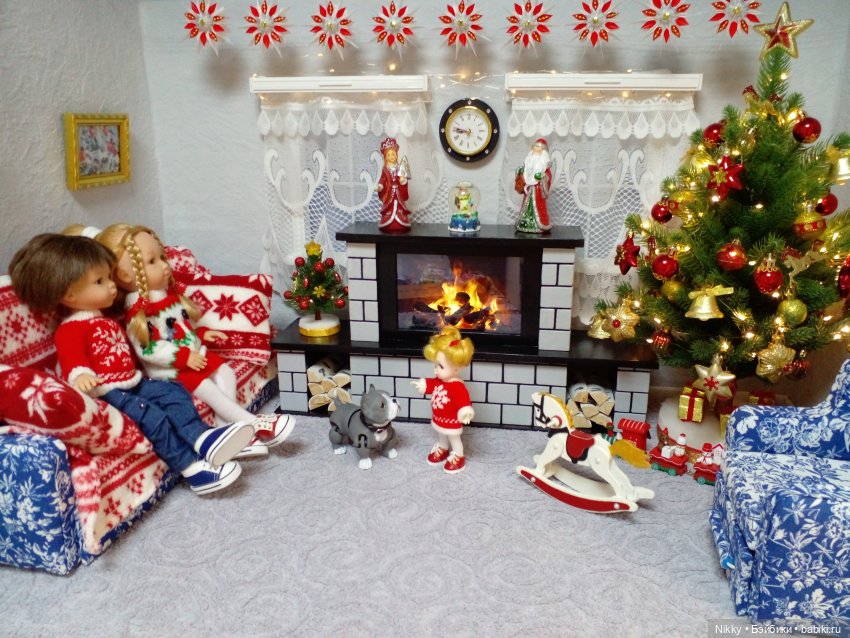Камин для кукол — Кукольная мебель своими руками: МК