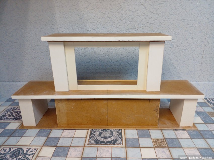 Камин для кукол — Кукольная мебель своими руками: МК