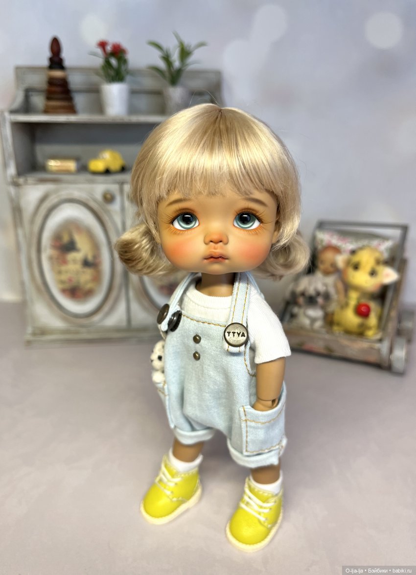 Маленькая плюшечка Агаша | Бэйбики Маленькая плюшечка Агаша — Куклы Latidoll (Лати): BJD (БЖД) (фото 2)