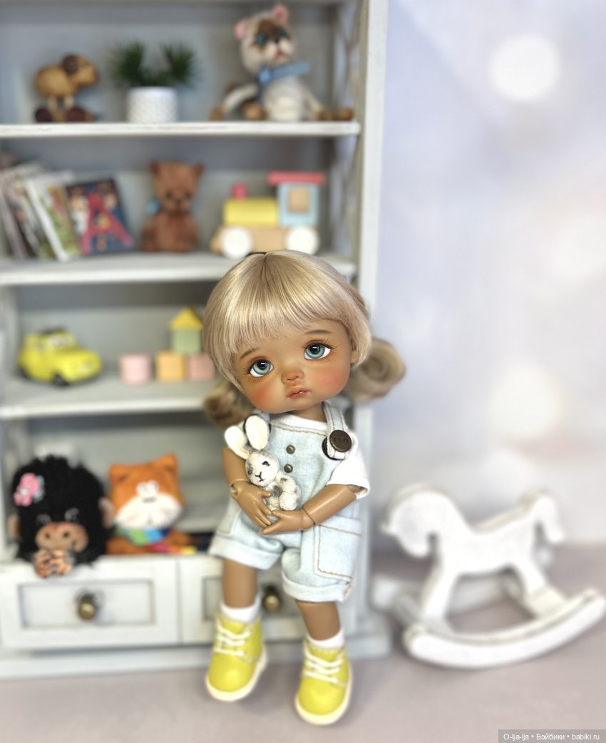 Маленькая плюшечка Агаша | Бэйбики Маленькая плюшечка Агаша — Куклы Latidoll (Лати): BJD (БЖД) (фото 5)
