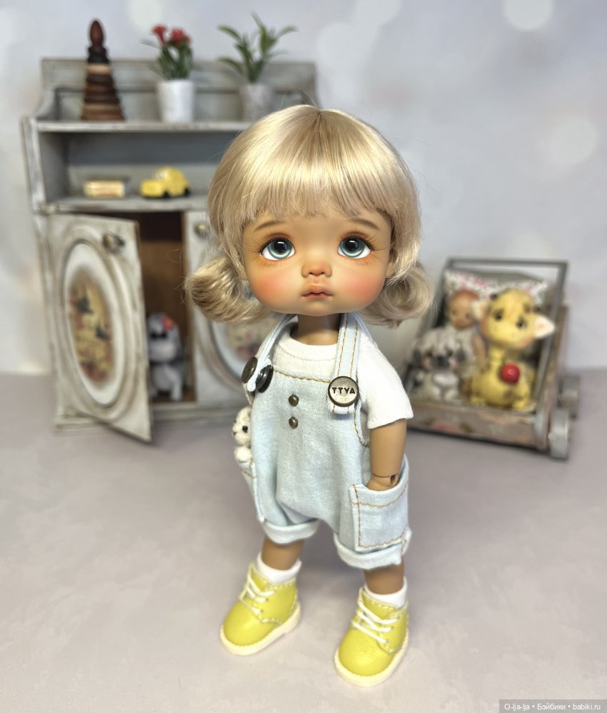 Маленькая плюшечка Агаша | Бэйбики Маленькая плюшечка Агаша — Куклы Latidoll (Лати): BJD (БЖД) (фото 7)
