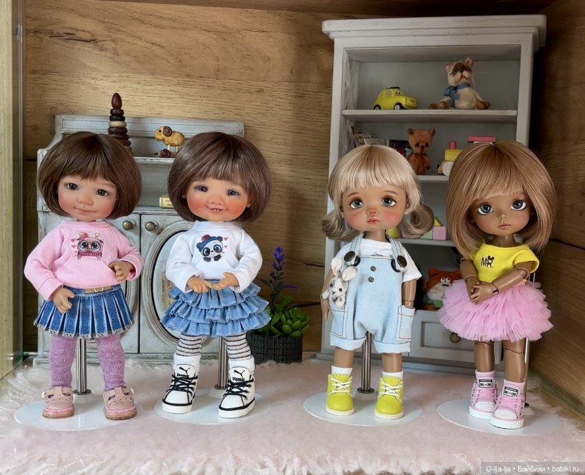 Маленькая плюшечка Агаша | Бэйбики Маленькая плюшечка Агаша — Куклы Latidoll (Лати): BJD (БЖД) (фото 8)