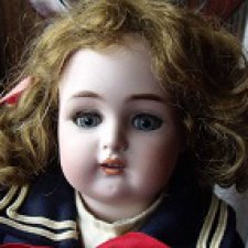 Наряд антикварной куколки - матросский