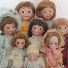 Интернациональная семейка Гугликов . Антикварные куклы