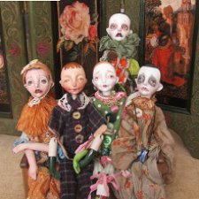 Коротенькая история жизни Печалек, авторских фарфоровых куколок