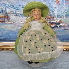 Итальянская войлочная Lenci ( Ленчи). Вся оригинал!!! 1930 год Итальянская войлочная Lenci ( Ленчи). Вся оригинал!!! 1930 год
