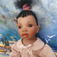 Африканочка, авторская  кукла от Hella Hofmann