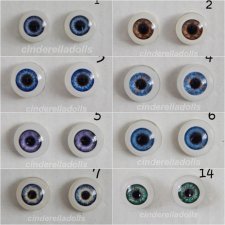 Глазки 12 мм, радужка 7,2мм Куколкам Paola Reina