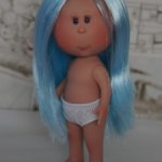 Мия с голубыми волосами#1