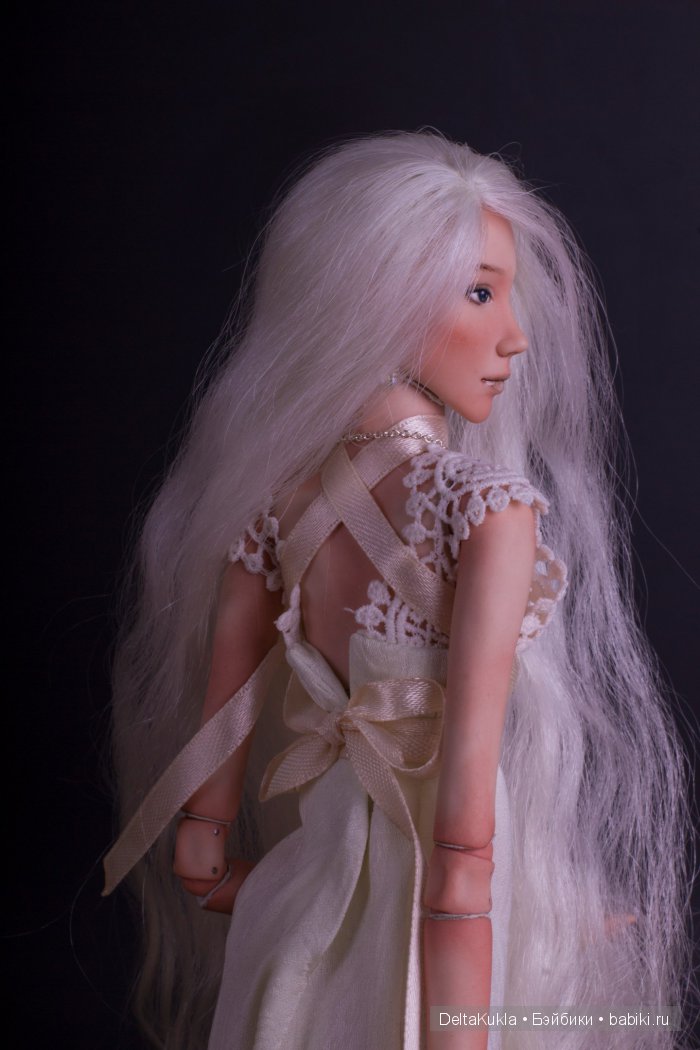 Шарнирная фарфоровая кукла Луна! Одна из моих новинок (фото 6)
